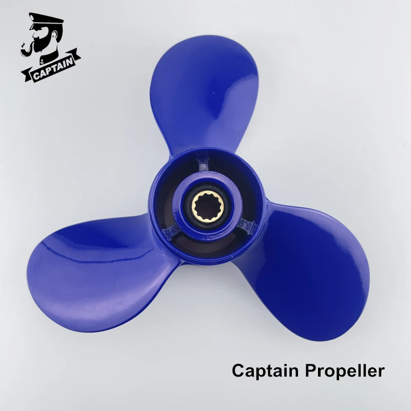 Captain Outboard Propeller 8.9x9.5 Fit Tohatsu Mercury Engines 8HP 9.8HP MFS8/9.8 NSF8/9.8 9.9HP 12 Tooth Splines 3B2B64519-1