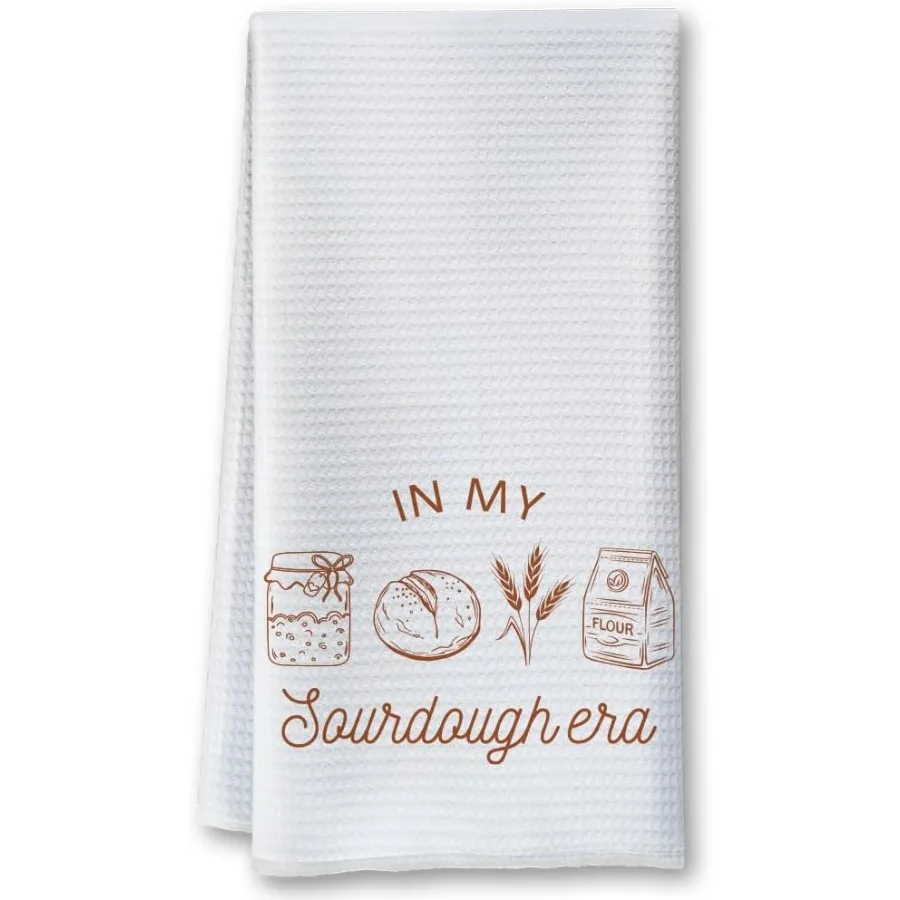 في عصري العجين المخمر كيس الدقيق العجين المخمر مناشف المطبخ مضحك العجين المخمر منشفة المطبخ هدايا لخبز أمي الجدة العجين المخمر Bre