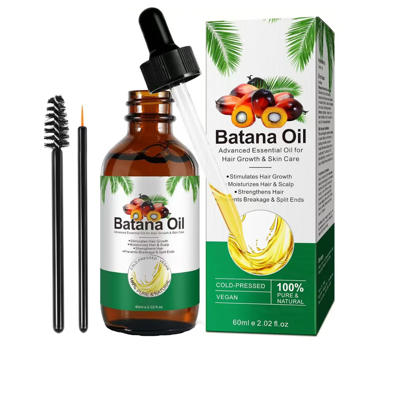 Batana Oil, Dense Hair Essential Oil, Promote Hair Softness, Improve Split Shine, Nourish Hair Roots