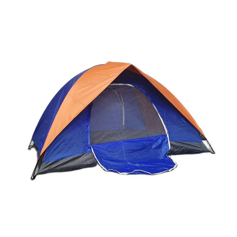 

2persons Double Layers Two Doors Outdoor Camping Family Travel Waterproof Tent 200*150*120cm Light Weight Easy Carry Tourist