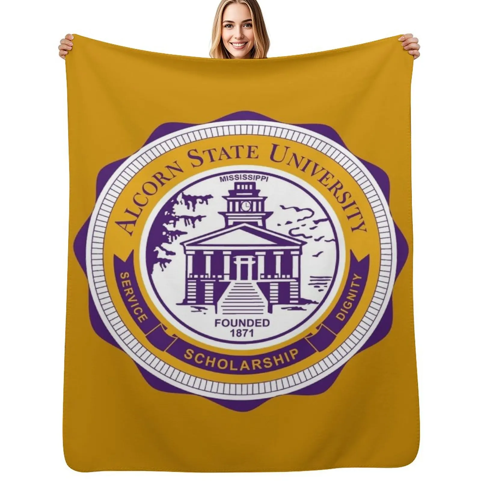 

Alcorn State University Throw Blanket Warm Throw Blanket Gift for Anniversary