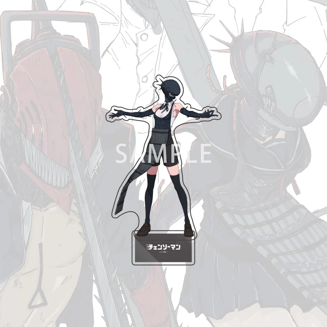 15 سنتيمتر أنيمي بالمنشار رجل الاكريليك الدائمة نموذج لجسم ماكيما قوة آكي الملاك Reze Denji سطح المكتب رف الكتب الديكور مروحة هدية #3