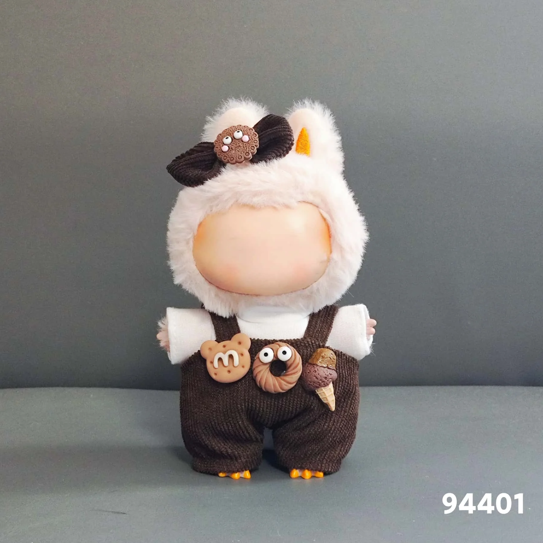 17 cm Labubu Puppenkleidung, All-Match-Farboutfit, Puppenzubehör, Modedesign, entzückendes kleines Set