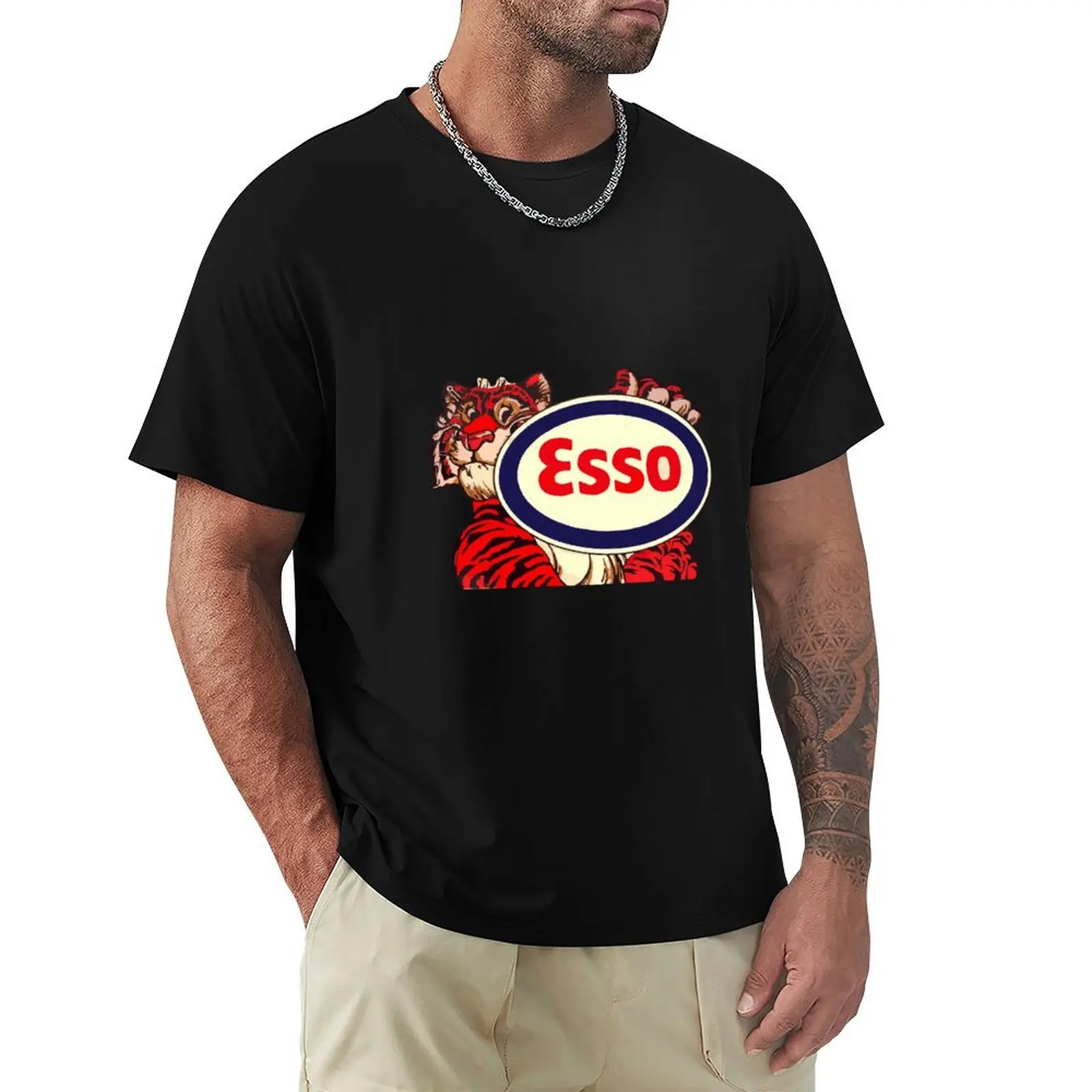 

Esso Tiger T-Shirt Breathable Lightweight Summer Top