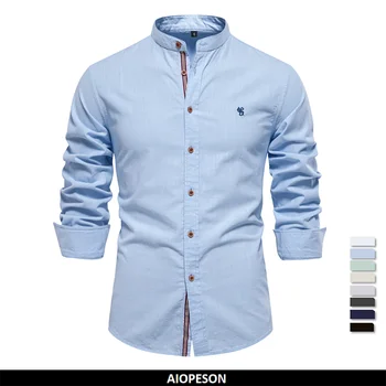 AIOPESON 100% cotone camicia s...