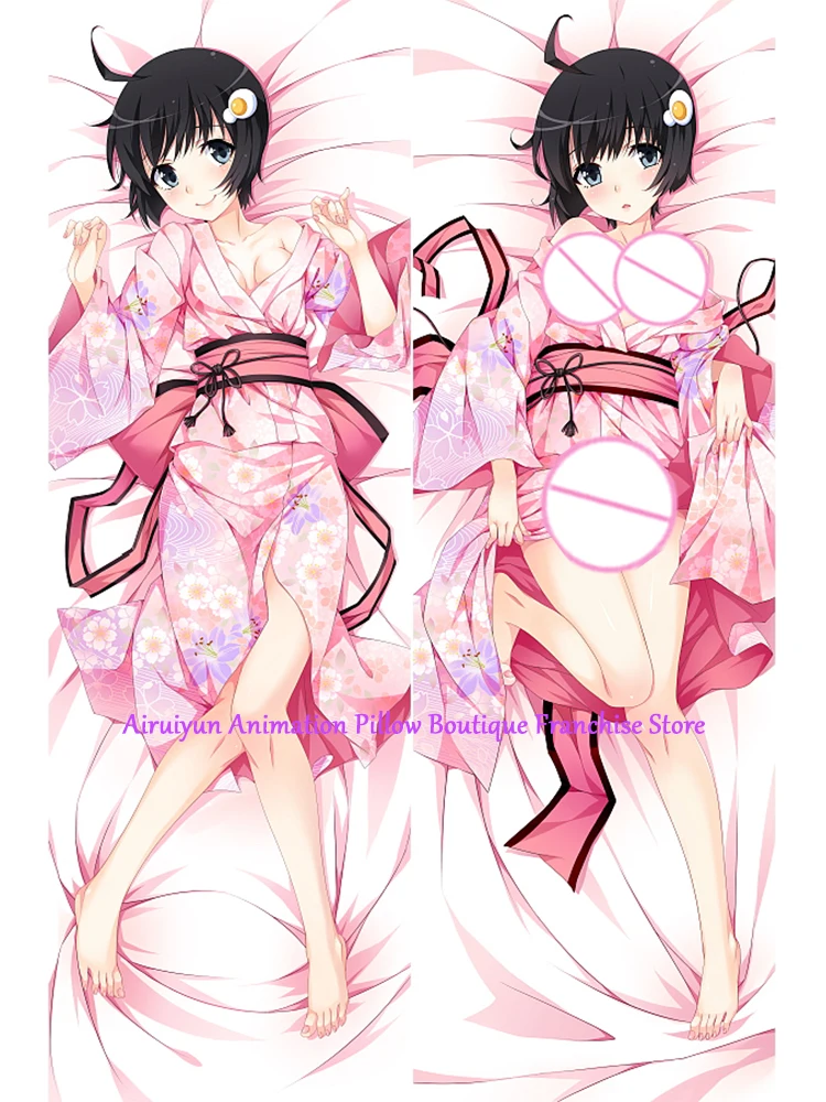 

Anime Dakimakura Pillow Case Araragi Tsukihi Sexy and Busty Beautiful Girl Double-Sided Halloween Decoration