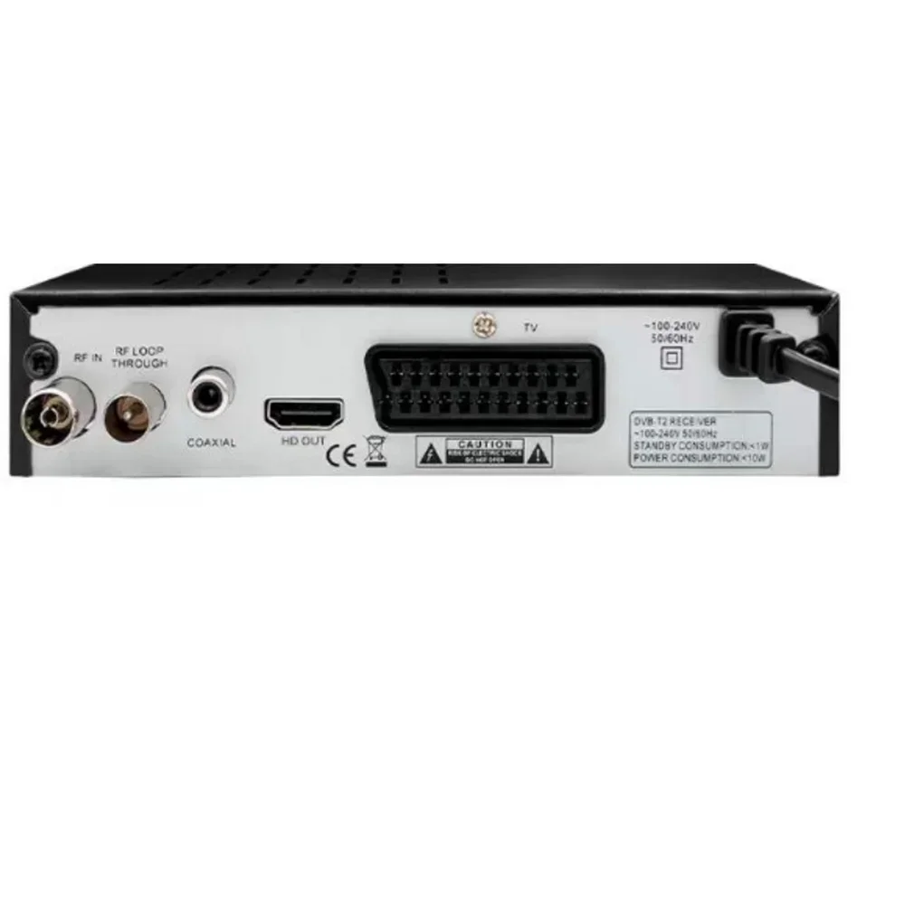 DVB T2 HEVC 265 موالف التلفزيون الرقمي DVB-T2 H.265 1080P HD فك USB استقبال التلفزيون الأرضي الاتحاد الأوروبي التوصيل