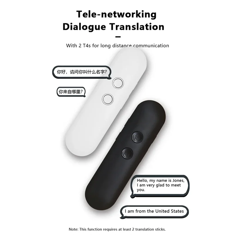 ABSQ-Smart Online And Offline Translation Stick Multilingual AI Smart Translator For Wireless 40 Multi Languages Bluetooth-Compa