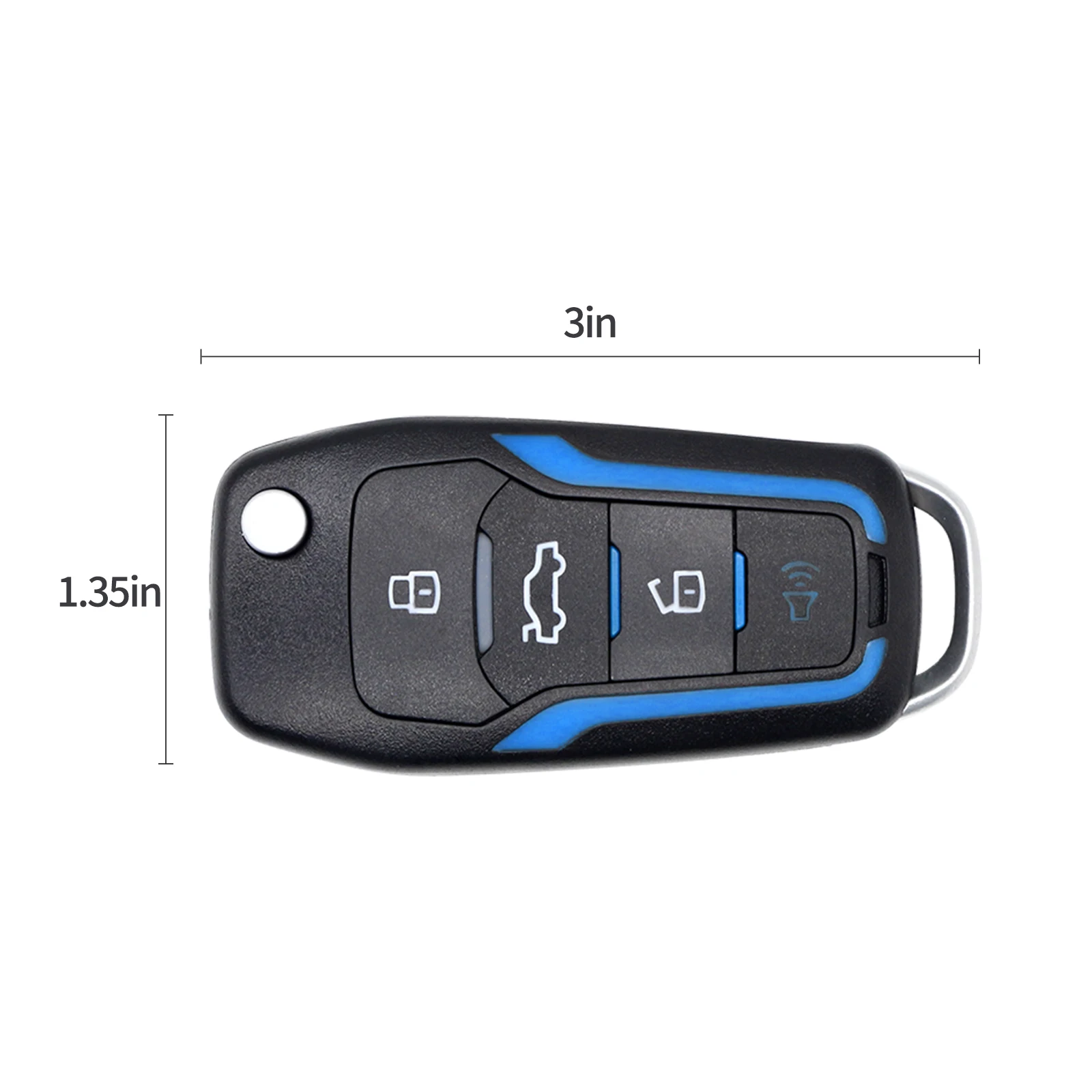 AIK Key Tool 4 Button Universal Blue A Series Remote Car Key Fob for K3 Mini K3 Machine Remote Control Key Maker Key Replacement