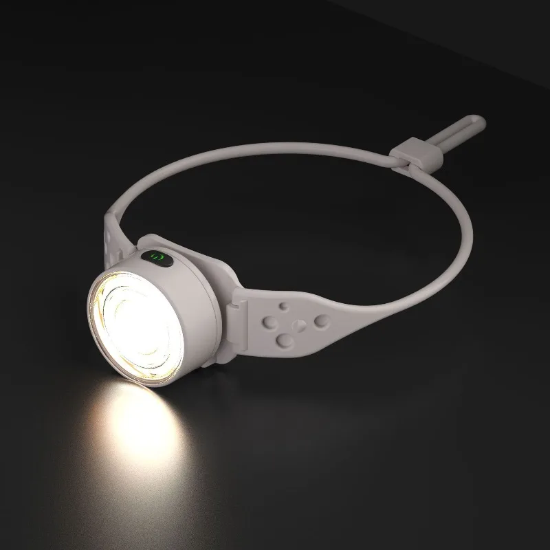 New Outdoor Silicone Multi Light Source High Intensity Rechargeable Head Mounted Lighting Lamp Portable Night Running Floodlight