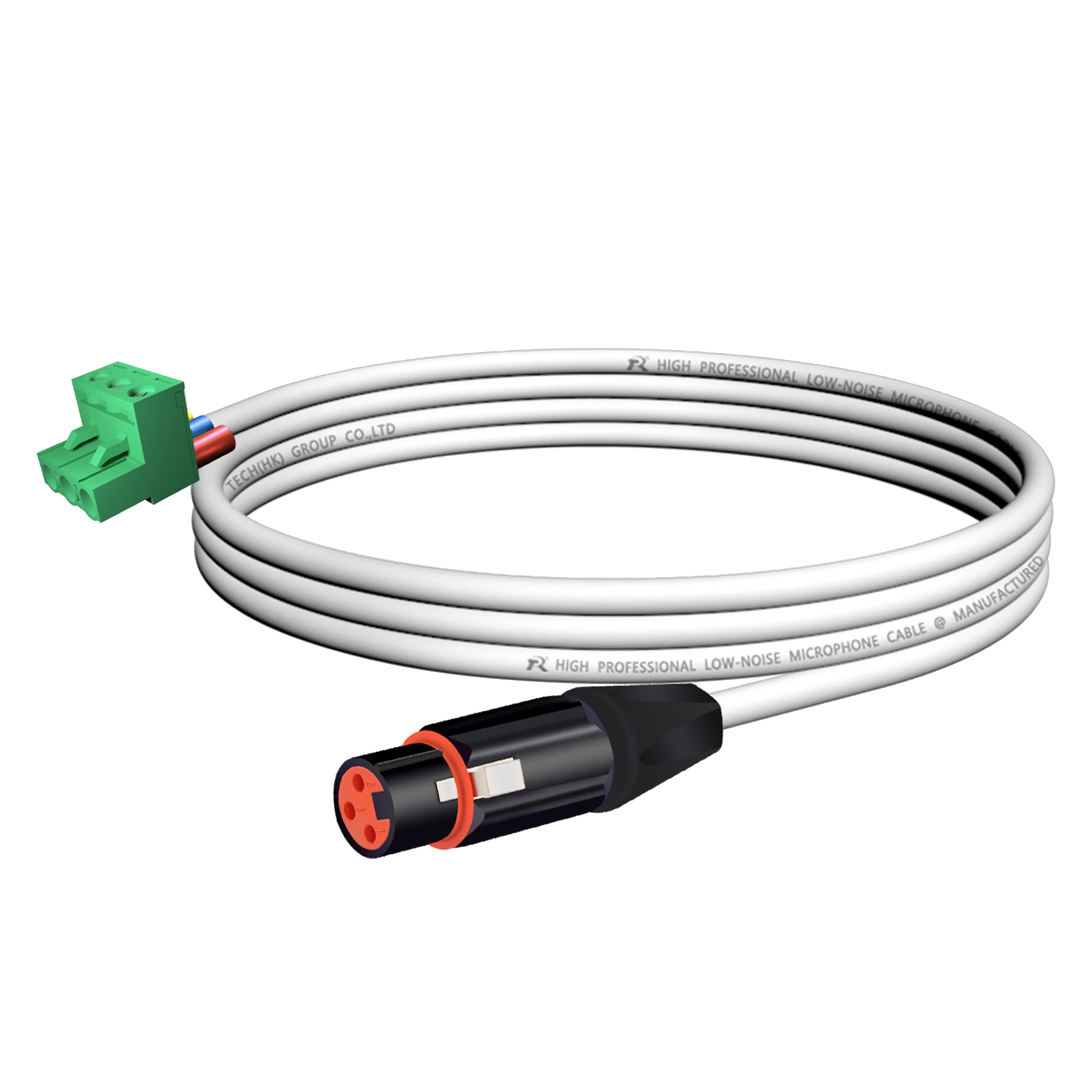 3-adriges XLR-auf-Phoenix-Terminal-Audiokabel ​ Entwickelt für Audio- und Industrieverbindungen, geräuscharm, symmetrische Audioübertragung – Detail 10