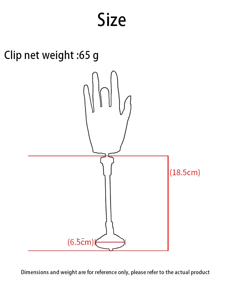 Modelo de mão de silicone para prática de arte em unhas com suporte de ventosa mãos falsas acrílicas realistas adequadas para treinamento de arte em unhas diy