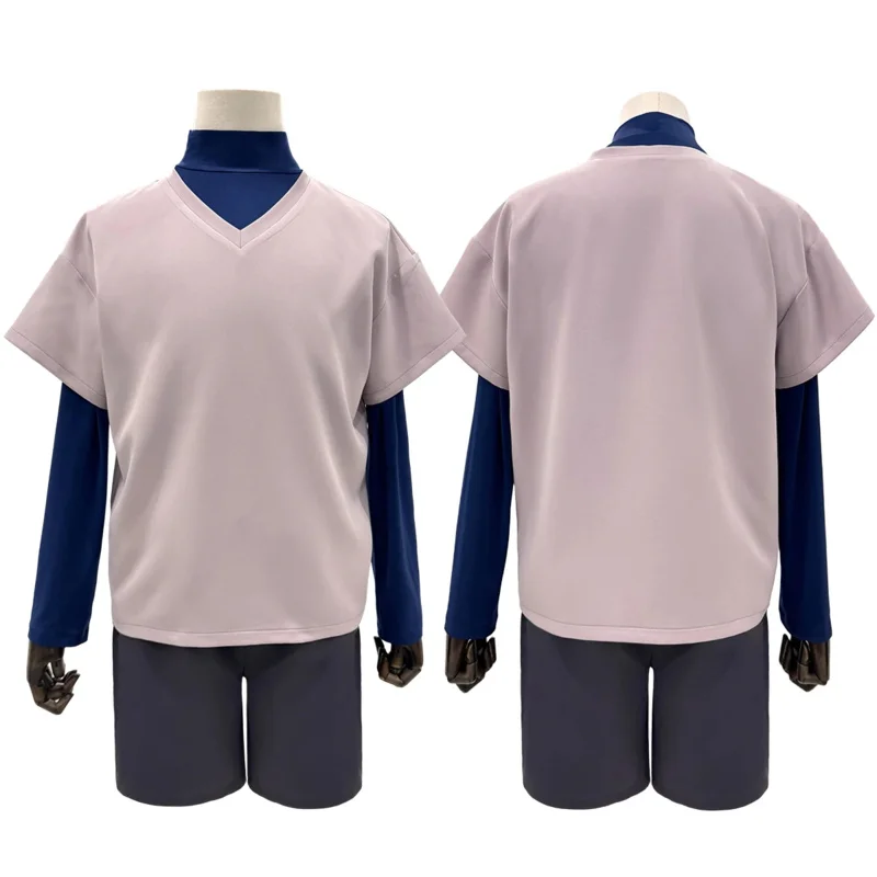 CyHunter Anime Killua Zoldyck Cosplay Costume T-shirt Shorts Cos Convention Daily Wear Christmas New Year Gift