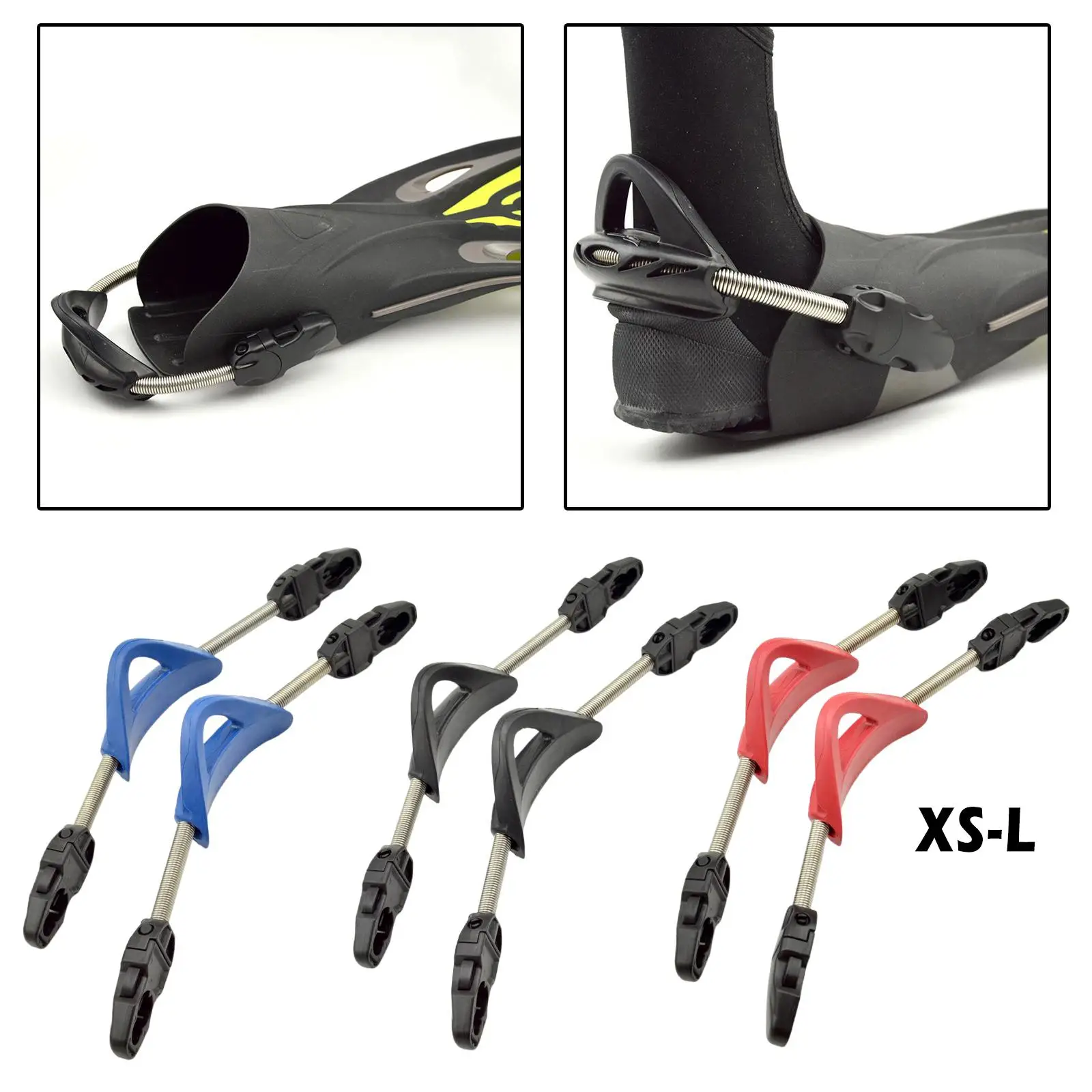 

Premium Diving Snorkeling Fin Spring Heel Strap Straps QR Parts Accessories
