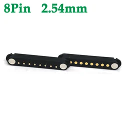 1sets 2/8Pin Waterproof Magnetic Pogo Pin Connector 8P 2.54mm 2.80MM Pitch Male Female Spring Loaded DC Power Socket