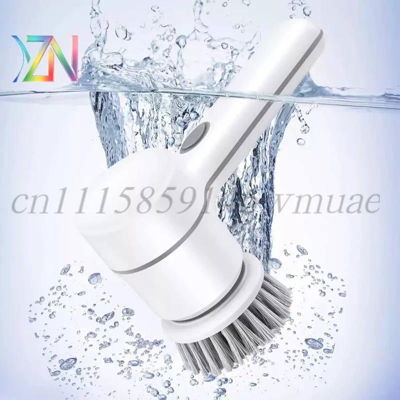 For YINGSL Multi-functional Handheld Wireless Electric Cleaning Brush Rechargeable Stain Removal 5 Brush Heads IPX7 Waterproof