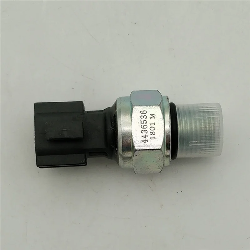 

#796B Pressure Sensor Switch 4436536 for Hitachi EX200-2 EX200-5 ZX200-1 ZX200-3 Excavator Oil Pressure Sensor (Black & Silver)