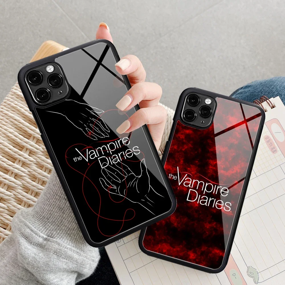 The Vampire Diaries Phone Case Rubber for iPhone 14 13 12 11 Pro Max 12 mini XS 8 7 15 Plus X XR iphone 13 14 pro phone Covers