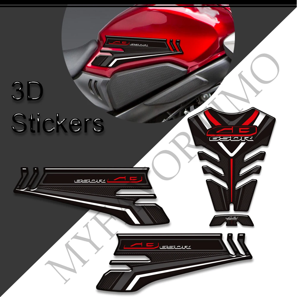 Motorcycle Side Grips Tank Pad Stickers Gas Fuel Oil Kit Knee Protector Decals For Honda CB650R CB 650R 650 R