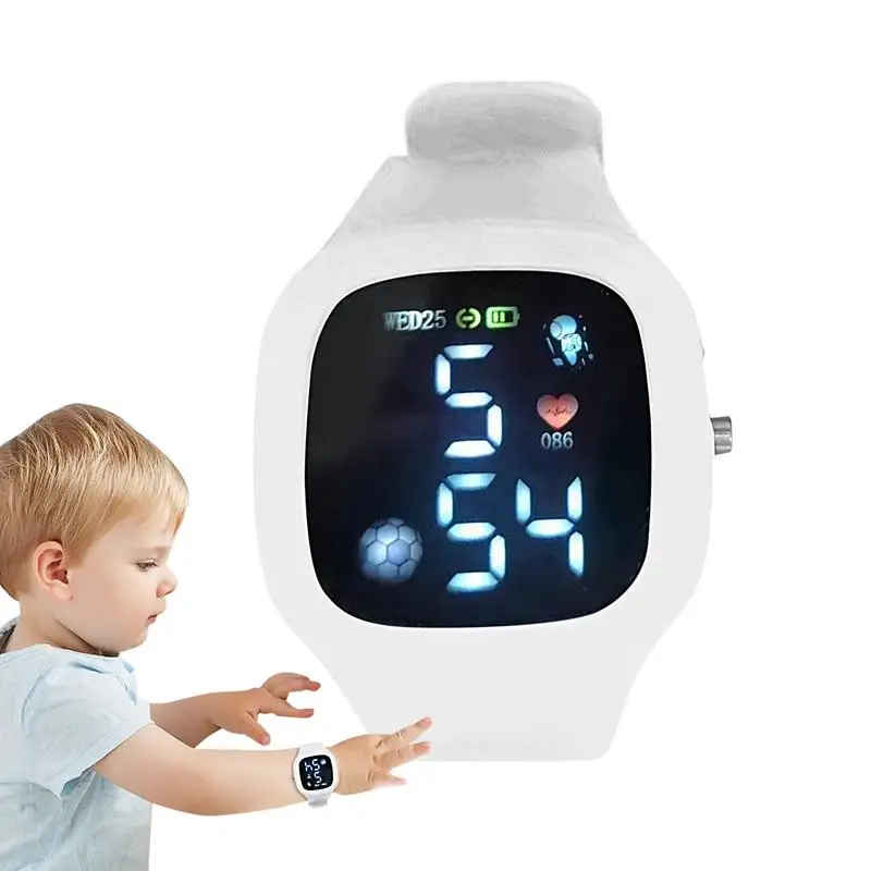 Popular Analog Digital Smartwatch For Kids Digital Smart Watches Silicone Band Adjustable Waterproof Sport Wrist Watch Gifts