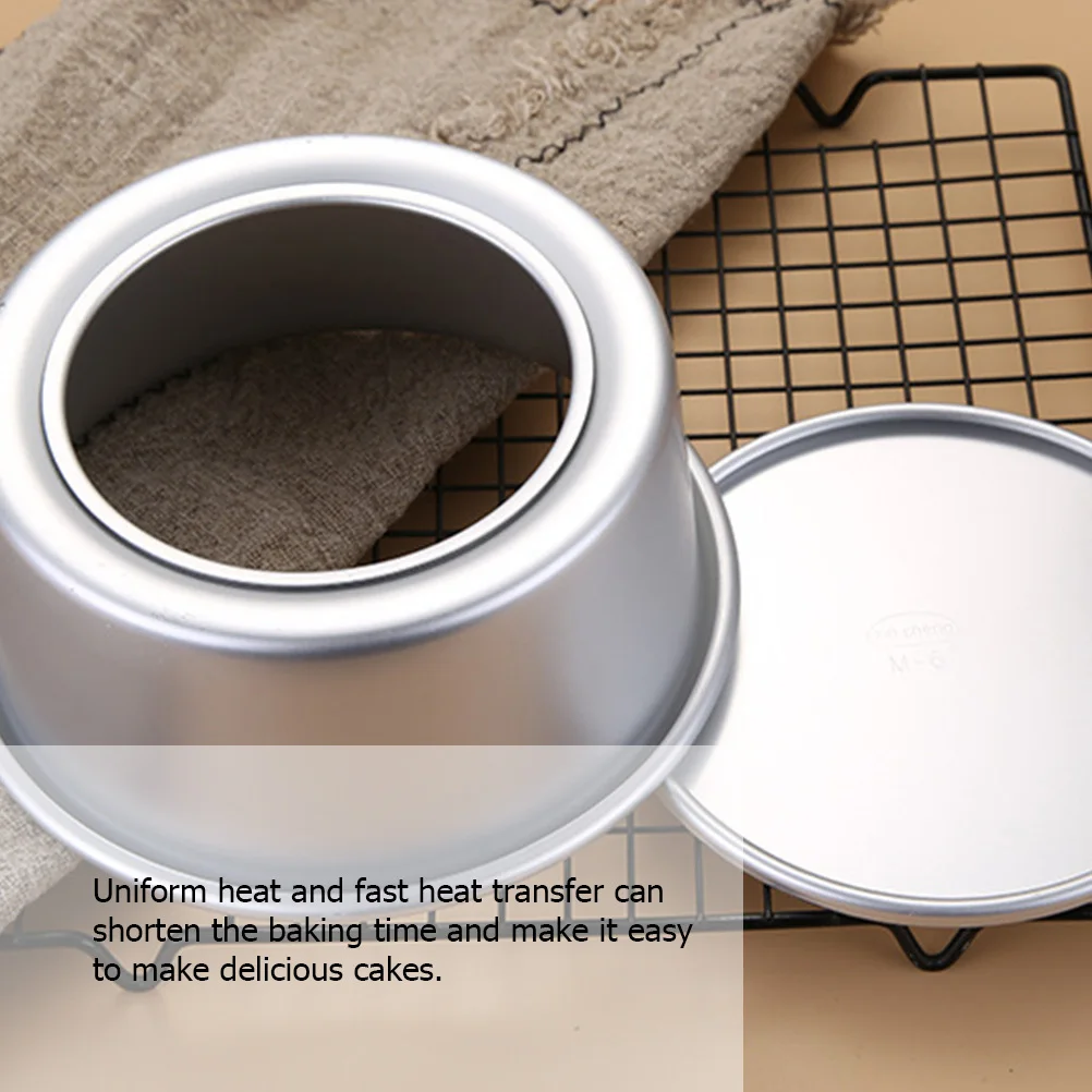 

1Set Round Cake Mold Aluminum Alloy DIY Baking Tool Non-Stick Mousse Cake Mold Pastry Supplies Aluminum Supplies