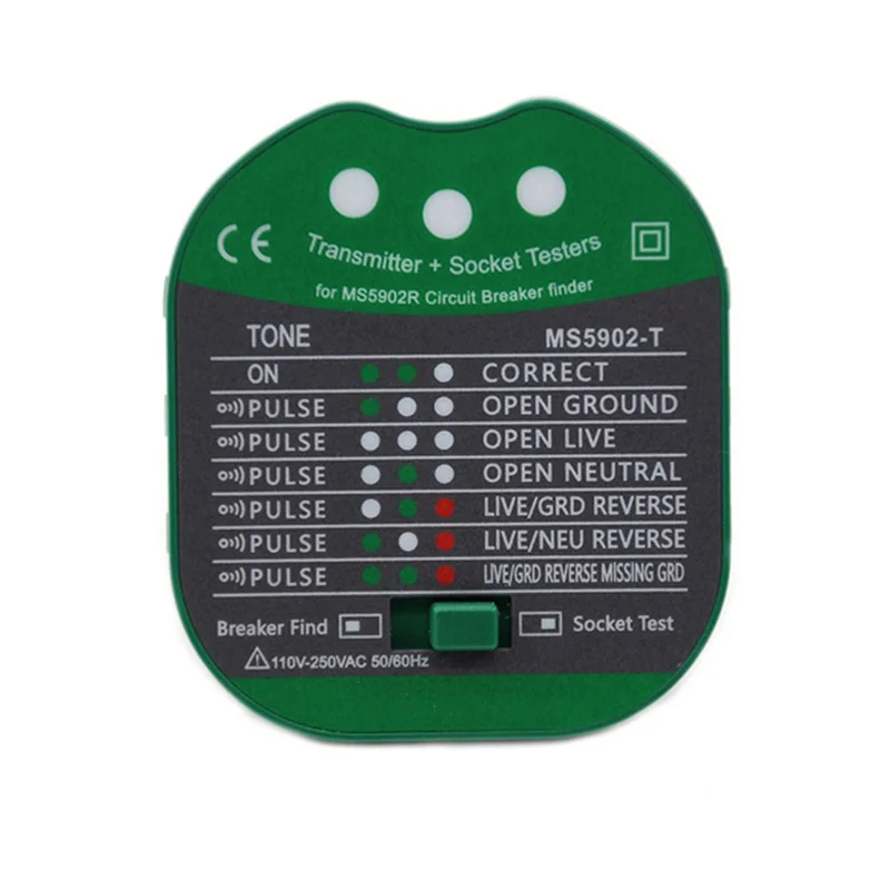 BMBY-MS5902 Automatic Multifunctional Circuit Breaker Finder Fuse Socket Tester, Analogue Receiver And Integrated Flashlight US