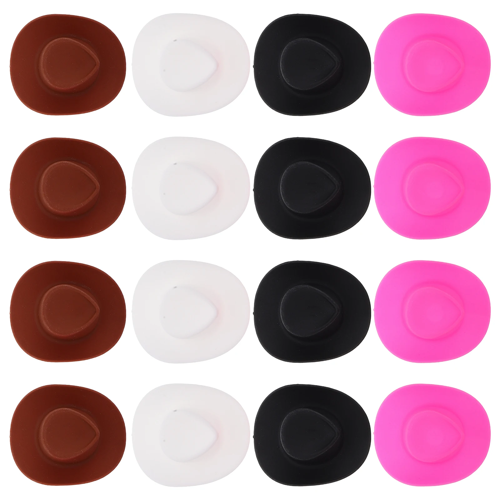 

4 шт., мини-ковбойские шляпы для детей, маленькая шляпа в стиле вестерн, костюм милой утки, украшения для вечеринки, аксессуары для кукольного домика