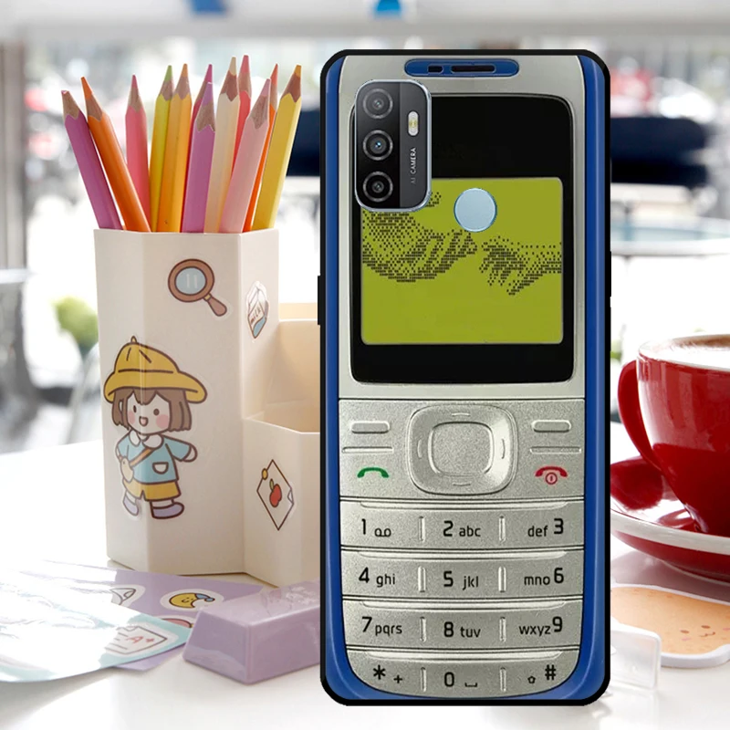 Retro Cellphone For Oppo A15 A16 A17 A18 A94 A74 A54 A38 A58 A78 A98 A40 A60 A80 A76 A96 A57 A77 A5 Pro Case