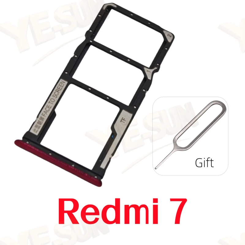 

Xiaomi Redmi7 Держатель лотка для SIM-карты Адаптер Ящик для чипа карты Micro SD