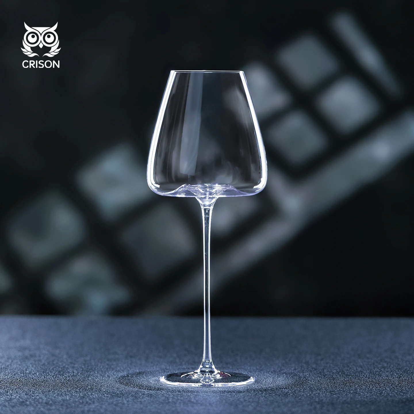 

PNT02 CRISON Concave Bottom Handmade white Wine Glass Ultra-Thin Crystal Burgundy Bordeaux Goblet Art Big Belly Tasting Cup