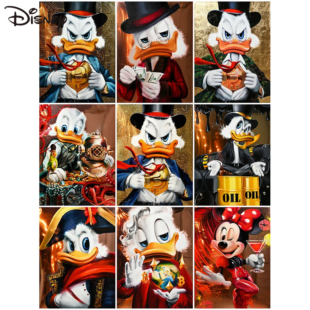 

Disney полная квадратная алмазная вышивка Микки Маус картина стразы картина Дональд Дак животное мозаика мультфильм домашний декор