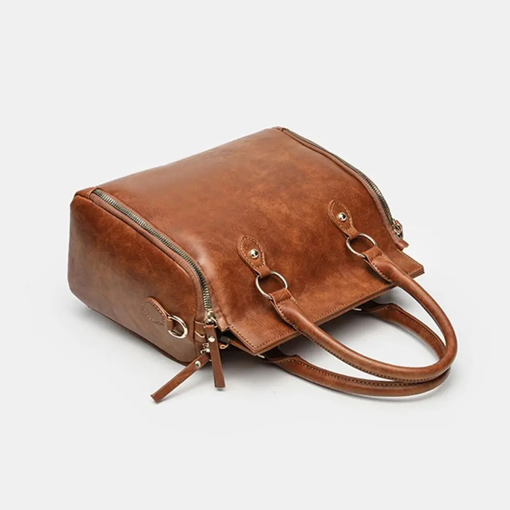Large Capacity Women's Crossbody Tote Bag Multi-Pocket Lightweight Multi-Pocket Tote Bag Multi Layer Waterproof