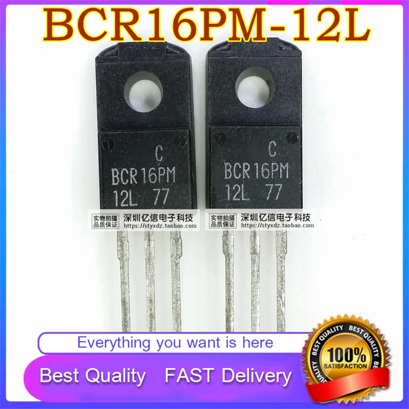 

10Pcs/Lot New Original BCR16PM-12L BIDIRECTIONAL Triode Thyristor TO220F 600V16A Good Quality In Stock