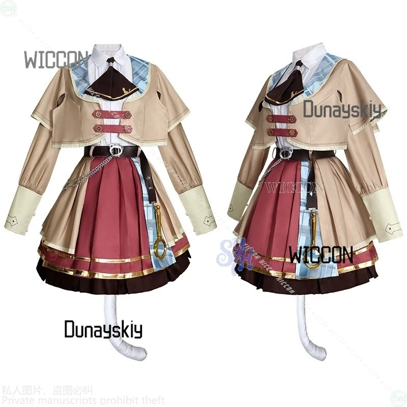Azusawa Kohane Game Project Sekai Cosplay Anime Monthly Card Costume VBS Kawaii Detective Lolita Dress Jirai Kei Halloween