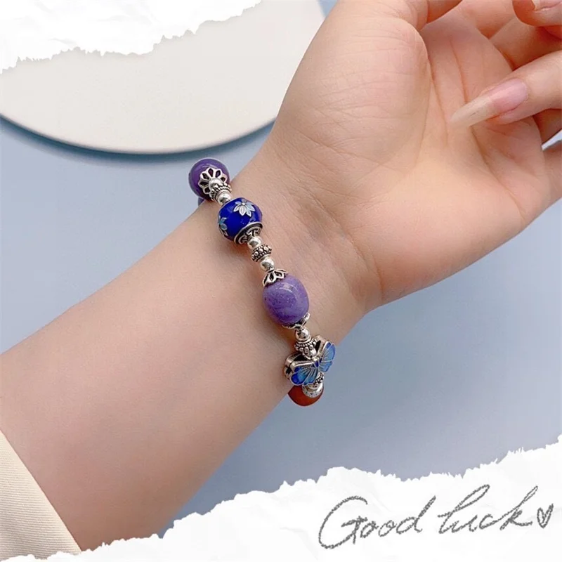 

Sterling Silver Bracelet S925 For Woman Female Girl Original Manual Lovers Retro Style Popular Gift Fashion Boutique Jewelry