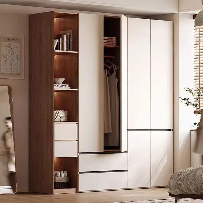 Solid wood wardrobe, bedroom household small apartment, new children's locker