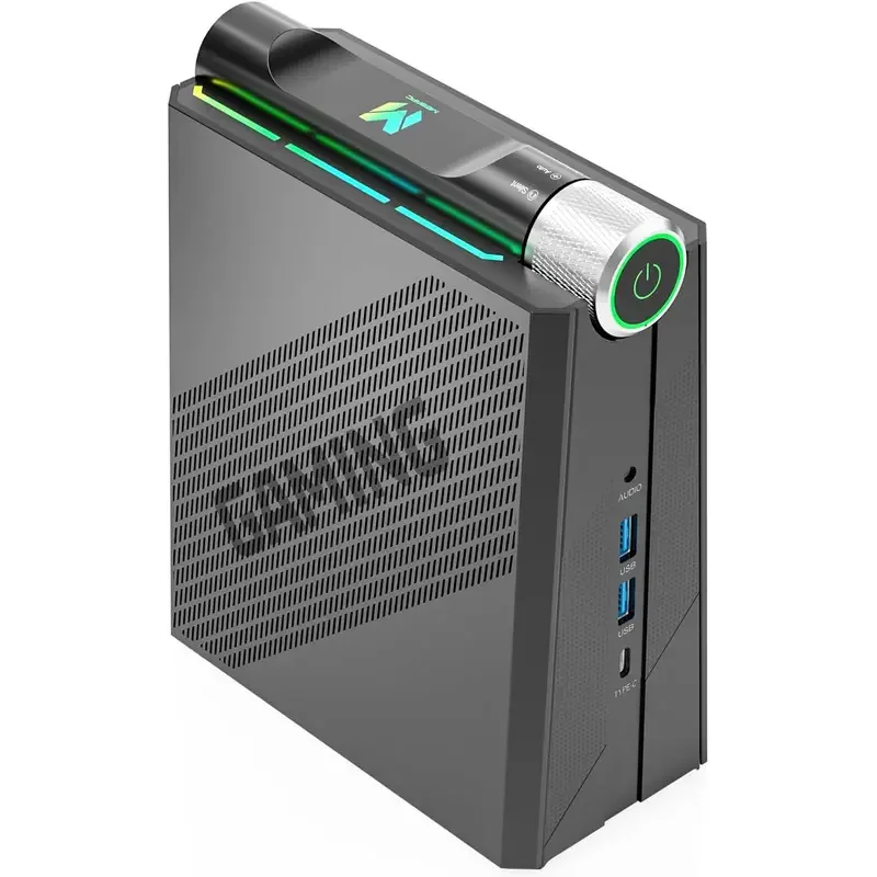 Mini Gaming Desktop Ryzen 9 6900HX | DDR5 NVMe SSD | 3-Mode Performance Switch, 4K Triple Display, WiFi 6, Bluetooth 5.2