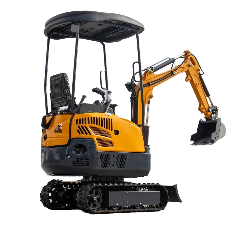 EPA CE Farm 1500kg Digger Construction Home Micro Crawler Piccola mini escavatore idraulico in Cina