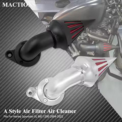Motorcycle Air Cleaner Filter Spike Intake Filter System Kits For Harley Sportster Iron XL883 1200 XL48 72 Forty-Eight 2004-2022