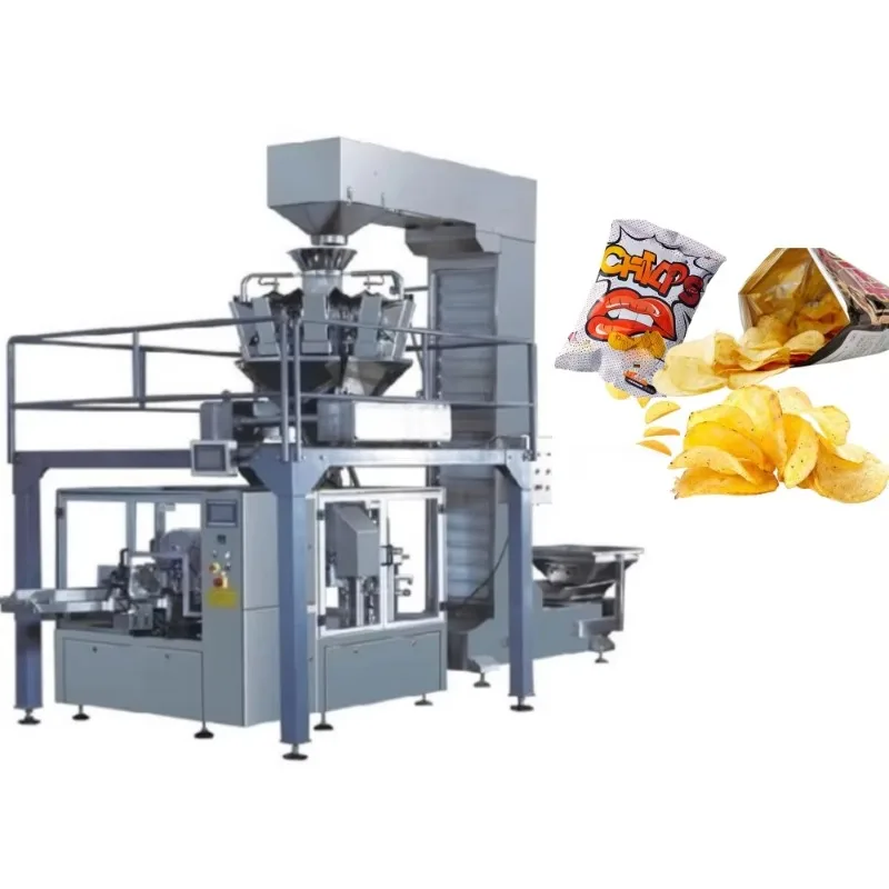 Food Snacks Plastic Film Packing Machine, High Speed Vertical Automatic Packaging Equipment with Ex-Factory Price