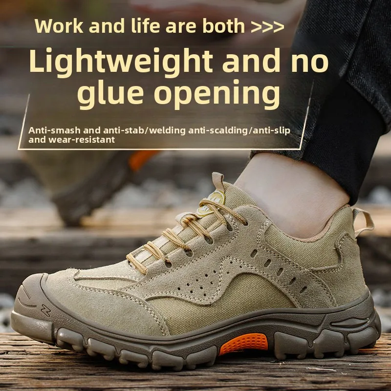 

Labor Insurance Shoes for Men Smash-proof Puncture-proof Insulation Electric Welding Anti-scalding Light Wear-resistant Soft