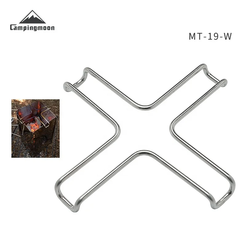 MT-19-W Outdoor Portable Fire Pit Cooking Stand - Fire Starter Rack Campfire Grate Holder for Backyard Camping And Fireplace