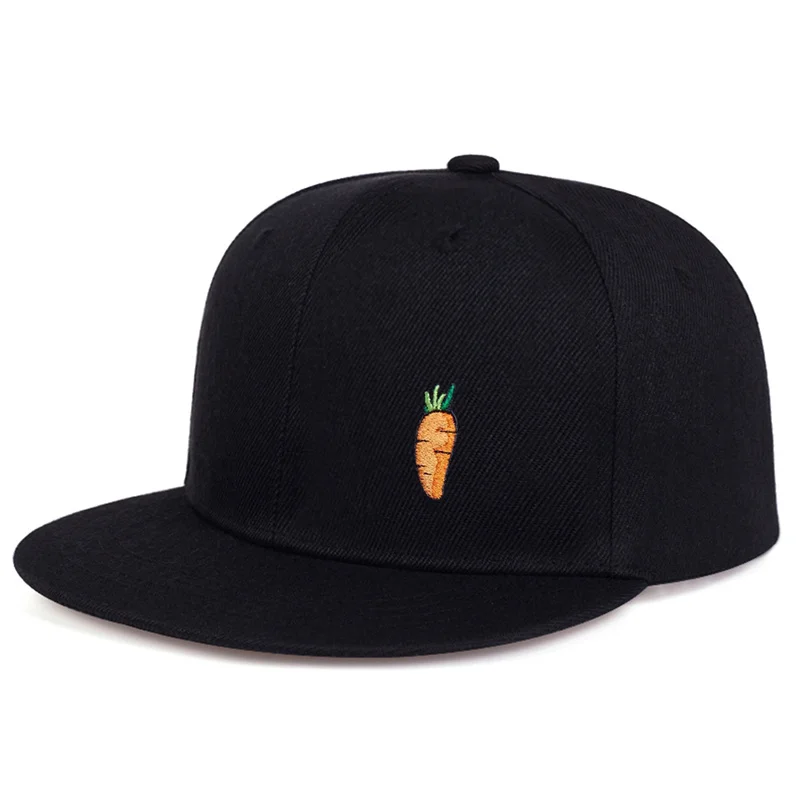 Fashion Hip Hop baseball Cap Cartoon Carrot embroidery Golf Hat Adjustable Cotton Snapback Hats for Men Women Trucker Caps gorra