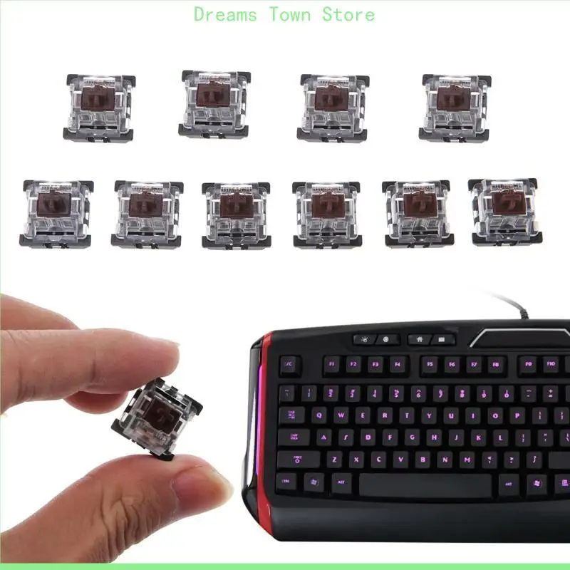 

HX6A 10PCS/Set Switch for Mechanical Keyboard Cherry MX Clone Switches