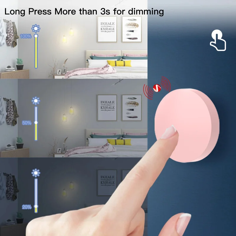 Tuya ZigBee Smart Wireless Button Scèneschakelaar Smart Life App Afstandsbediening voor Google Alexa Wait Voice Assistant Home Office