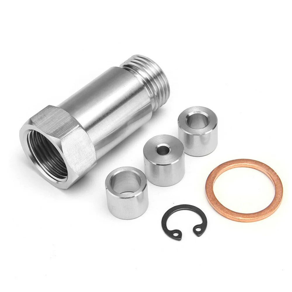 1Set Stainless Steel O2 Sensor Restrictor Fitting with Gas Flow Inserts Adjustable Gas Flow Inserts Defouler O2 Oxygen Sensor