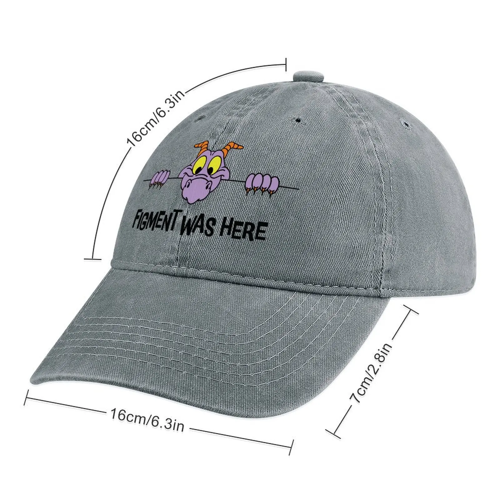 Figment Was Here/Perfect Gift For Men & Women Cowboy Hat Trucker Cap custom hats summer hats Men'S Hats Women'S