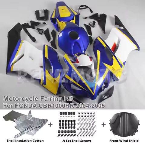 Motorcycle Fairing Kit for Honda CBR1000RR 2004 2005 Body CBR1000RR 04 05 Injection 1000RR Advanced Cover Black Red