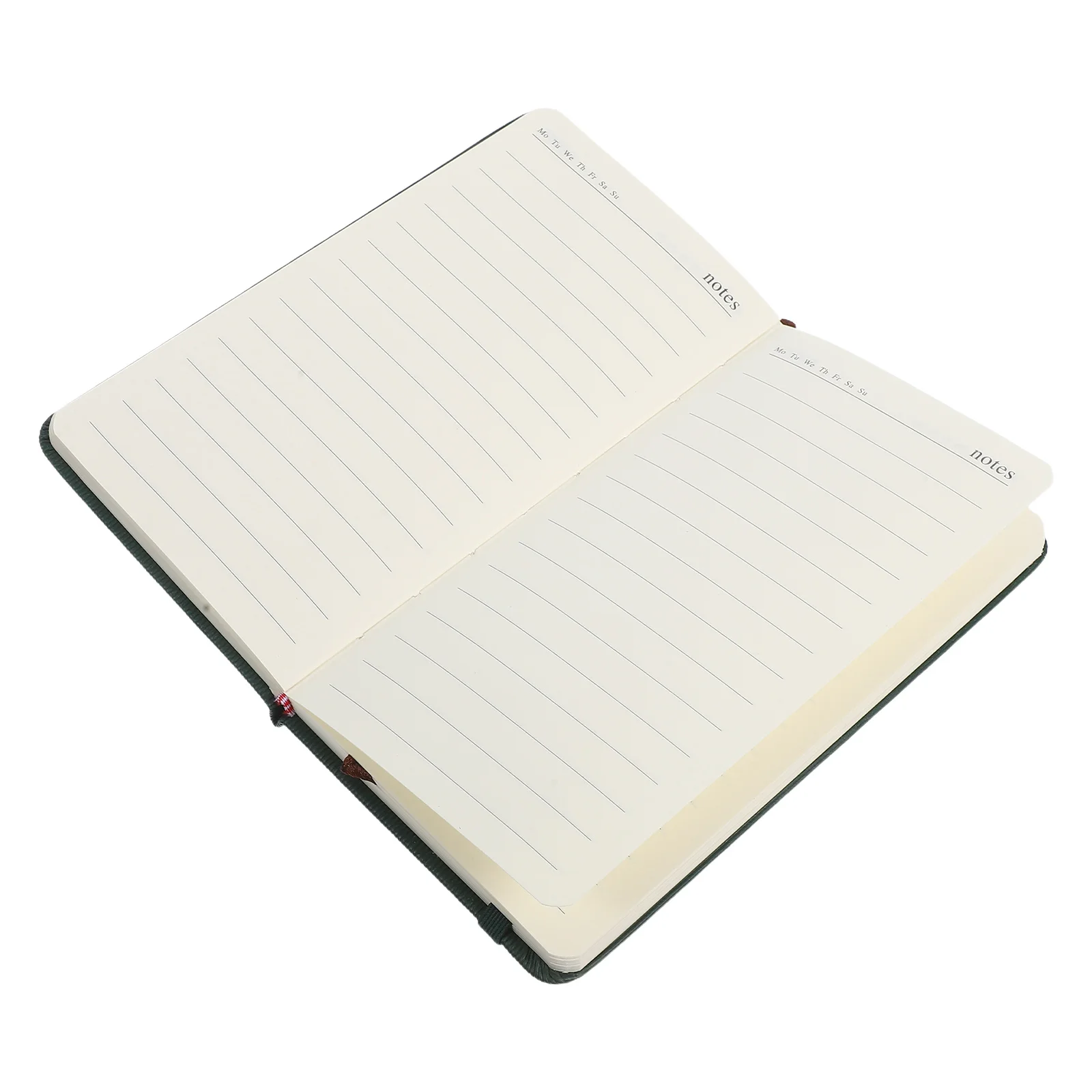 

A6 Imitation Pocket Notebook Elastic Band PU Notebook With Elastic Band Cover Flat Binding Small Notepad Journal Wallet