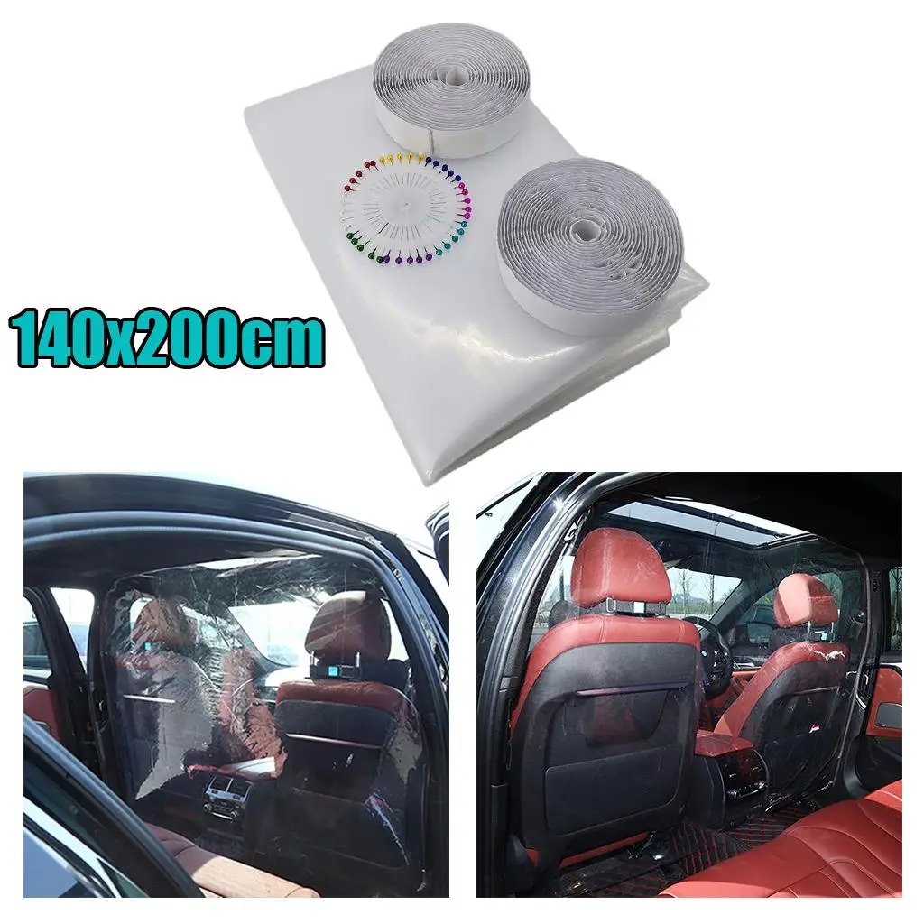 Transparent Car Taxi Isolation Film PE Protective Cover Screen for Cab